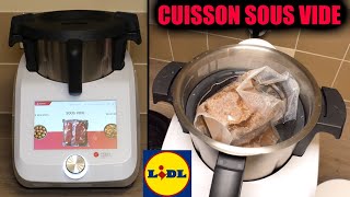 Je test le programme cuisson sous vide du monsieur cuisine smart LIDL  point sur les plantages [upl. by Sualk845]