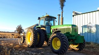 John Deere 4955 Cold Start [upl. by Spoor957]