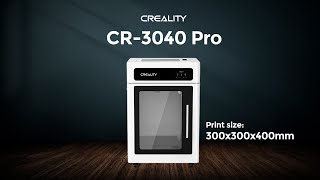 Creality CR3040 PRO The Ultimate 3D Printing Solution [upl. by Alesi473]