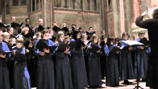 Cathedral of the Madeleine Choir performing Deep River in Italy [upl. by Lehar958]