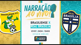 Brasiliense x Real Brasília  Brasileirão Série D 2024  Ao Vivo [upl. by Wawro]