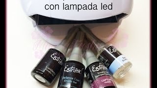 Semipermanente estrosa con lampada led e trucchi vari [upl. by Armmat]