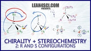 R and S Configuration Using Cahn Ingold Prelog Priority Rules Leah Fisch [upl. by Eyla]