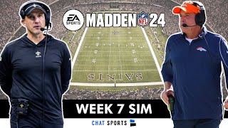 Saints vs Broncos TNF Madden Simulation For 2024 NFL Season  Saints Week 7 TNF Madden 25 Rosters [upl. by Winterbottom393]