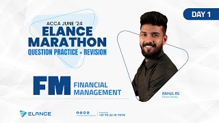 Elance Marathon Question Practise  Financial Management FM  Day 1  Live  Rahul RS  Elance [upl. by Nylsej]