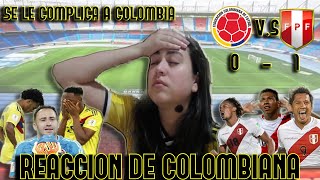 COLOMBIA 0 VS PERÚ 1  REACCIÓN DE COLOMBIANA  ELIMINATORIAS QATAR 2022 [upl. by Orlantha73]