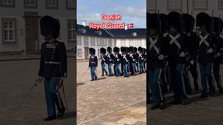 Why are Royal Guards Hats so big Danish Royal Guard bearskin shorts denmark danishroyalfamily [upl. by Haniraz931]