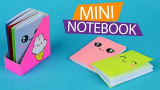 DIY Easy mini notebook  How to make paper notebook  Papercraft [upl. by Weywadt155]