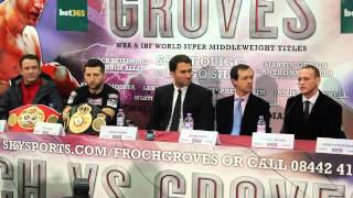 FROCH V GROVES FINAL PRESS CONFERENCE [upl. by Amarillas]