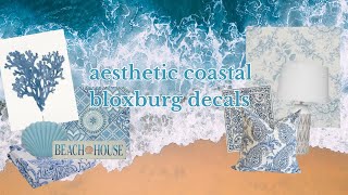 aesthetic coastal decals  bloxburg roblox [upl. by Russia]