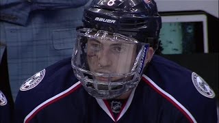 Werenski returns with a full shield couple of stitches and plenty of bruises [upl. by Ylenaj]