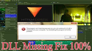 Apimswincrtruntime110dll is missing from your computerHitfilm express solve system error [upl. by Ecnahoy]