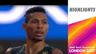 WCH London 2017 Highlights  400m  Men  Final  Van Niekerk wins [upl. by Yerffej]