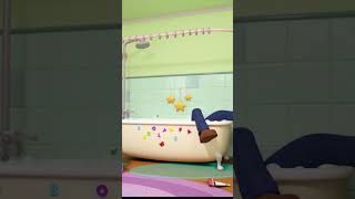 What a Mess Clumsy Daddy 🛁🤭 lellobee shorts clumsy bathsong  Nursery Rhymes for Babies [upl. by Strephonn371]