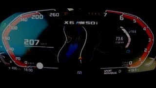 2020 BMW X6 M50i G06 530 HP Acceleration 0200 kmh [upl. by Newol]