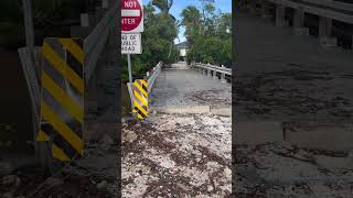 Sanibel Island Bridge Damaged Hurricane Milton hurricanemilton sanibelisland bridge [upl. by Arba]