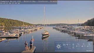 Champlain Marina LIVE WEBCam [upl. by Notsua]