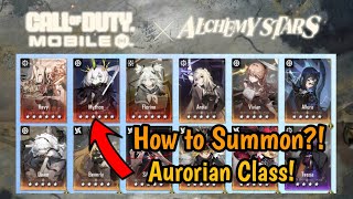 CODM X ALCHEMY STARS DARKNESS INFILTRATION EVENT  HOW TO SUMMON AURORIAN CLASS [upl. by Orianna8]