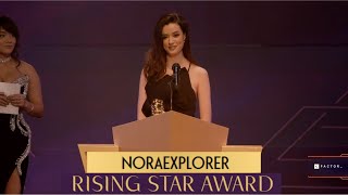 NORAEXPLORER wins the Rising Star Award at the Streamer Awards [upl. by Pauwles]