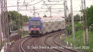 Treni in transito a Casoria di Napoli 16052020 [upl. by Nella]