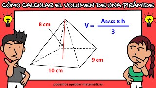 Calcular el volumen de una pirámide [upl. by Delsman]