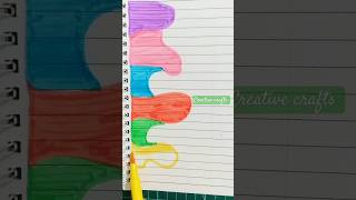 Quick and Easy Colorful Front page Design 🌈 frontpagedesigns youtubeshorts art [upl. by Hogen]