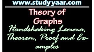 Handshaking Lemma Theorem Proof and Examples [upl. by Hafler628]