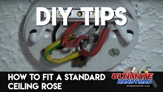 How to fit a ceiling light UK Ultimate Handyman DIY tips [upl. by Zucker]