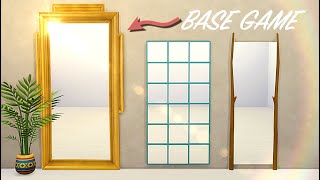 Base Game Mirror Tricks⎪The Sims 4⎪NO CC [upl. by Odessa]