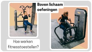 Hoe gebruik je fitnesstoestellen Arm en borstoefeningen uitgelegd [upl. by Suoicerp]