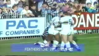 Featherstone Rovers 20 Leeds RL 22  198990 season [upl. by Garda139]