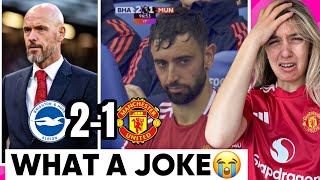 How Have We Lost That😡 Brighton 21 Man United  Match Reaction [upl. by Yebot741]