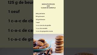 Recette Facile des Biscuits Sablés aux Clous de Girofle recette biscuit sable [upl. by Flemming]