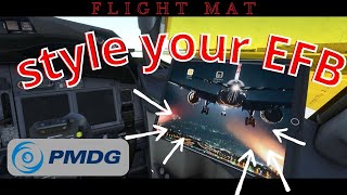 Make your EFB look better PMDG Universal flight tablet [upl. by Halak]