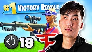 RICEGUM DOMINATES amp CARRIES FAZE to FIRST WIN in FORTNITE [upl. by Cornell]