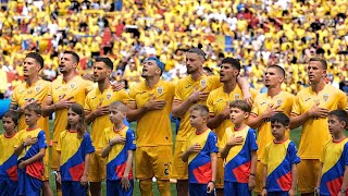 Romanian Fans Sing National Anthem with Pride  Best Anthem at EURO 2024 [upl. by Aiem]