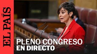 DIRECTO  Pleno en el Congreso con la comparecencia de la ministra de Vivienda  EL PAÍS [upl. by Randal891]