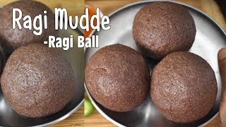 Ragi Mudde Recipe  With Perfect Measurement  Ragi Ball  Finger millet Ball Recipe [upl. by Ah]