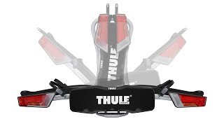 Bike Carrier Towbar  Thule EasyFold with Thule AcuTight knobs [upl. by Aggarwal759]