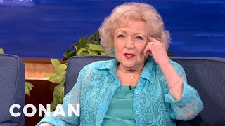 Betty White Is Going To Start Lying About Her Age  CONAN on TBS [upl. by Gnihc]