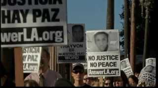 TRAYVON More protests in LA over verdict [upl. by Suvart661]