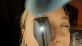 ASMR Ocular Orbital Eye Examination Light Exam [upl. by Inttirb]