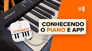 Tutorial rápido  Piano Digital FP10 Roland com Bluetooth Midi e app Piano Partner [upl. by Assela]