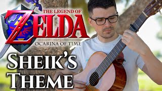 Sheiks Theme Zelda Ocarina of Time  Classical Guitar Cover [upl. by Naziaf]