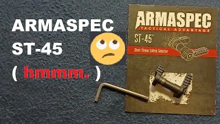 ARMASPEC ST45 Short Throw Safety Selector drop in [upl. by Thapa]