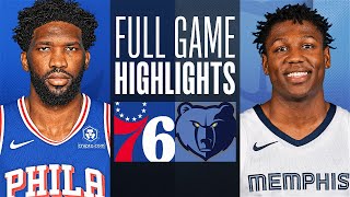 76ERS at GRIZZLIES  FULL GAME HIGHLIGHTS  April 6 2024 [upl. by Ylil290]