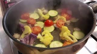 Vegan pasta with sauté veggies [upl. by Torin]