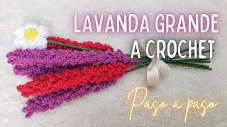 LAVANDA GRANDE a crochet  paso a paso para principiantes ✨ [upl. by Siramaj]