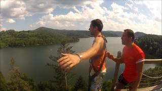 GoPro Saut à lélastique  Pays des Lacs Pierre Percée [upl. by Ybur]