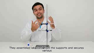 Lab Stand Set Steel Support Stand with Rod Burette Clamp and Retort Ring Rod in 569 cm Length [upl. by Aleac]